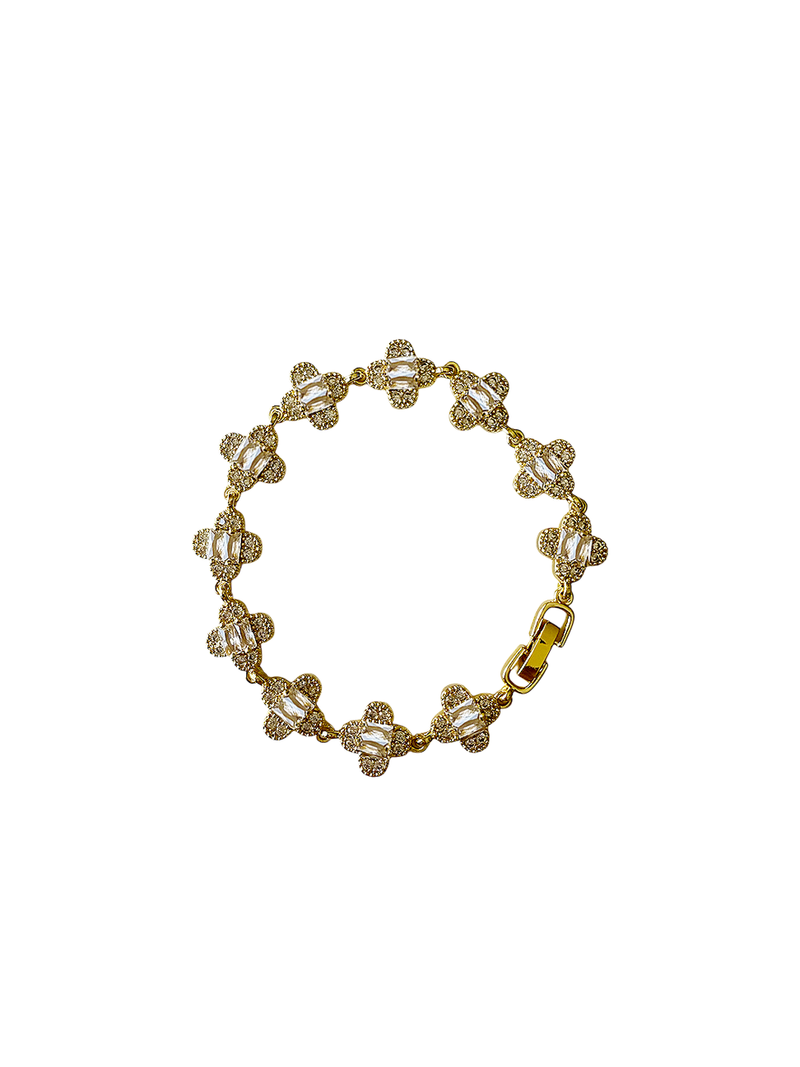 Vanessa Clover Chain Bracelet